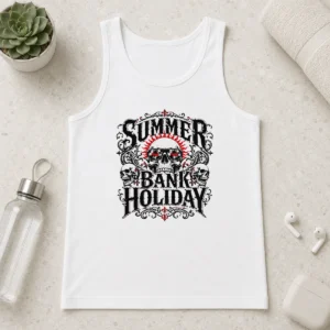Pretty Premium Good Gothic Skull Sunglasses Summer Bank Holiday Tank Top