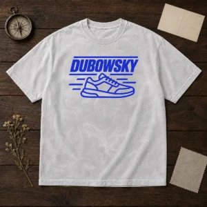 Hot Dubowsky Sneaker Speed Lines Minimalist Logo Washed T-Shirt