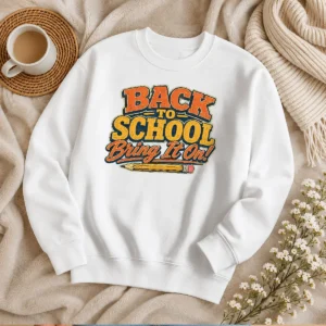 Happy Pretty Back To School Vintage Typography For Proud Students Sweater