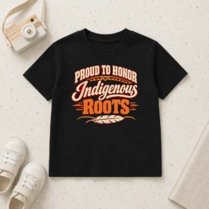 Top Awesome Bold Indigenous Peoples Day Pride Statement Kids T-Shirt