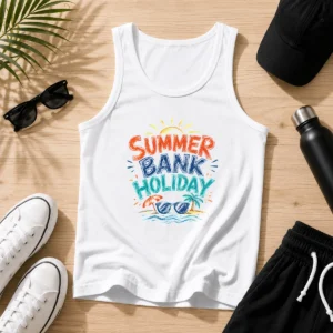 Hot Sketch Summer Bank Holiday Beach Sunglasses Palm Tank Top