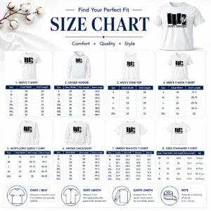 Size chart for Nice Funny MTV Party Tonight 1981 Music Television with measurements in inches and cm to help choose the right fit