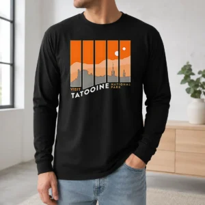 Happy Funny Visit National Park Star Wars Sci Fi Travel Long Sleeve Shirt