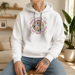 Funny You'Re Only As Cool As You Treat People Retro Disco Ball Hoodie