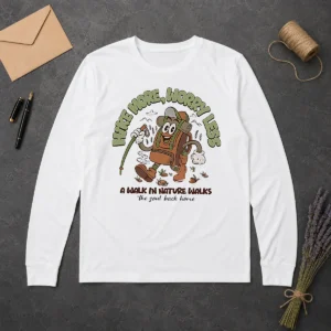 Premium Good Hike More Worry Less A Walk In Nature Walks The Soul Back Home Long Sleeve Shirt