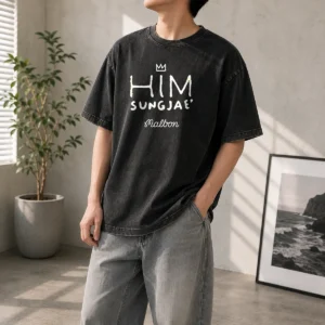 Hot Sungjae Im Blue Malbon Golf HIM Sungjae Washed T-Shirt