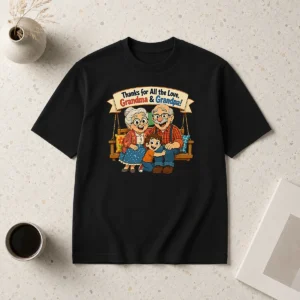 Hot Premium Grandparents Day Thank You Cartoon With Cozy Swing