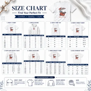 Size chart for Premium Official Dogs At The Turn Pocket with measurements in inches and cm to help choose the right fit