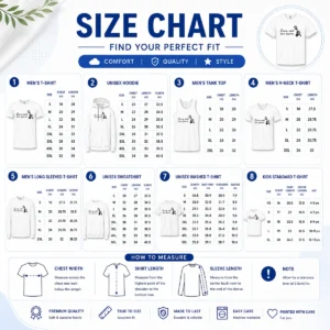 Size chart for Funny Every Cook Can Govern Cooking Chef Political with measurements in inches and cm to help choose the right fit