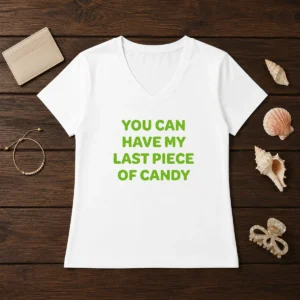 Top You Can Have My Last Piece Of Candy Sweet V-Neck Shirt