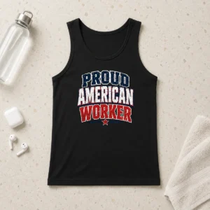 Premium Top Proud American Worker Labour Day Streetwear Tank Top