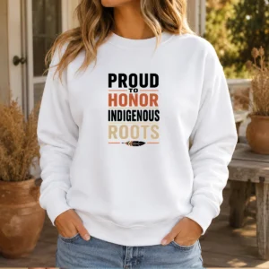 Pretty Indigenous Peoples Day Pride Minimalist Sweater