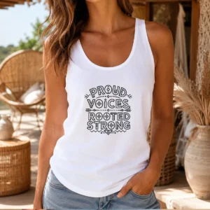 Official Indigenous Peoples Day Pride Line Art Tank Top