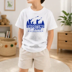 Pretty Shooting For A Cure Ron'S Fight Is Our Fight Kids T-Shirt