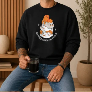 Nice Certified Crazy Cat Person Cute Cats Sweater