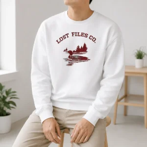 Top Loon Bird On Lake Forest Lost Files Co Sweater