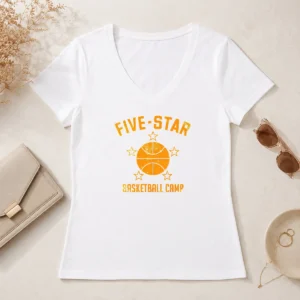 Good Distressed Five Star Basketball Camp Youth Sports V-Neck Shirt