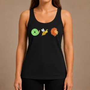 Good Funny Hose Bee Lion Rebus Wordplay Visual Pun Tank Top