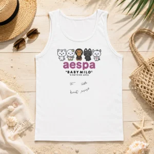Official Aespa X Baby Milo A Bathing Ape Signature Tank Top