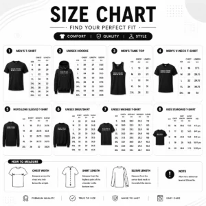 Size chart for Good Make Movies Horny Again Cinema Film Movie Lover with measurements in inches and cm to help choose the right fit