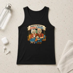 Hot Premium Grandparents Day Thank You Cartoon With Cozy Swing Tank Top