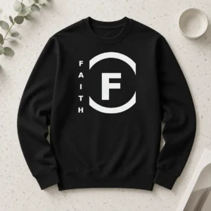 Awesome Nice Faith F Logo Minimalist Long Sleeve Shirt
