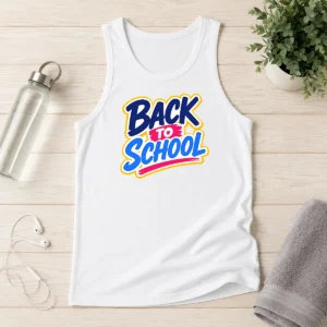 Hot Pretty Vibrant Back To School Apple Pencil Sunburst Tank Top