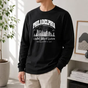 Pretty Awesome Philadelphia State Of Pennsylvania United States Of America Established In 1682 Long Sleeve Shirt