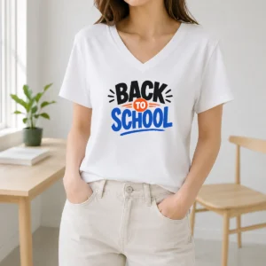 Official Hand Drawn Sketch Back To School Backpack Pencil V-Neck Shirt