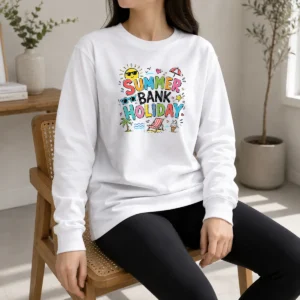 Official Good Doodle Summer Bank Holiday Beach Fun ICE Cream Long Sleeve Shirt
