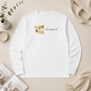 Hot Nice Windoge 8 Doge Windows Logo Long Sleeve Shirt