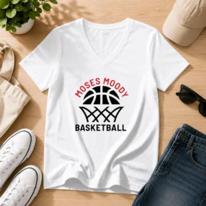 Official Moses Moody Basketball Golden State Warriors V-Neck Shirt