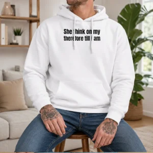 Pretty She Think On My Therefore Till I Am Witty Wordplay Hoodie