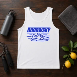 Hot Dubowsky Sneaker Speed Lines Minimalist Logo Tank Top