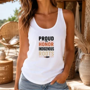 Pretty Indigenous Peoples Day Pride Minimalist Tank Top