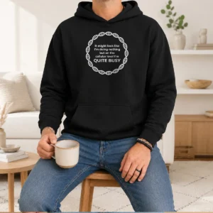 Funny Official Cellular Level Quite Busy Geek Hoodie