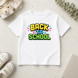Hot Grunge Paint Splatter Back To School Backpack Pencil Kids T-Shirt