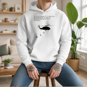 Official Pinochet Helicopter Death Flights It Is Not Enough To Be Passively Not Communist Hoodie