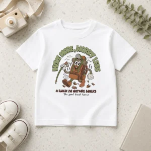 Nice Premium Hot Hike More Worry Less A Walk In Nature Walks The Soul Back Home Kids T-Shirt