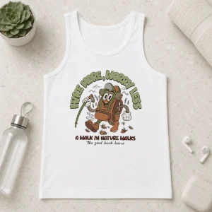 Nice Premium Hot Hike More Worry Less A Walk In Nature Walks The Soul Back Home Tank Top