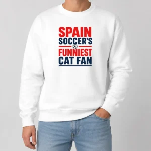 Official Premium Spain Soccer Cat Meme Funny Minimalist Sweater