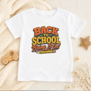Happy Pretty Back To School Vintage Typography For Proud Students Kids T-Shirt