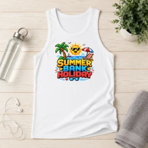 Hot Good Pixel Art Summer Bank Holiday Beach Retro Game Tank Top