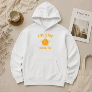 Good Distressed Five Star Basketball Camp Youth Sports Hoodie