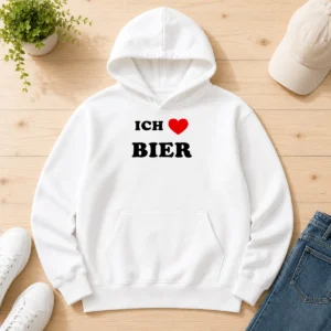 Awesome Vids Ich Love Bier Hoodie