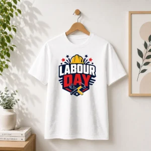 Premium Bold Shield Badge Labour Day Construction Tools