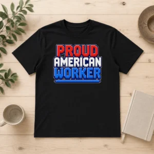 Hot Nice Labour Day Proud American Worker Pixel