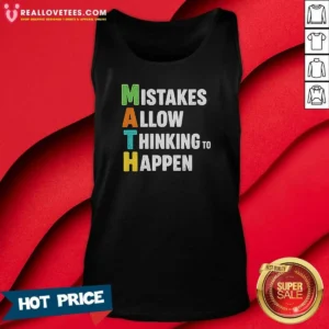 Premium Math Allow Thinking To Happen Tank Top