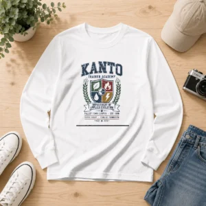 Nice Kanto Trainer Academy Department Of Applied Evolution Pallet Town Campus Long Sleeve Shirt