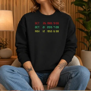 Original Time Machine Three Dates Geek Sweater
